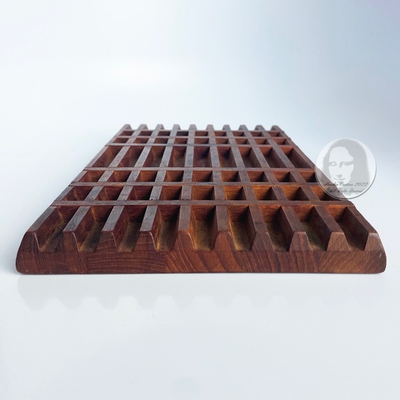 Vintage Dansk IHQ Teak Wood Trivet Danish Modern Jens Quistgaard Design MCM - Picture 10 of 13